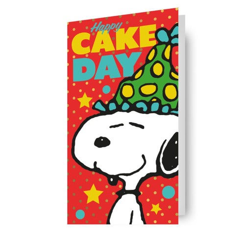 Snoopy birthday card 9x6 - birthday, card,