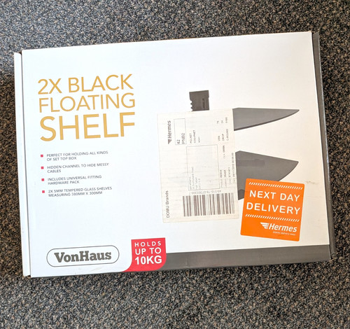 Vonhaus black tempered - 2x,