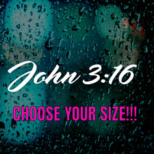 JOHN 3:16 Vinyl Decal Sticker