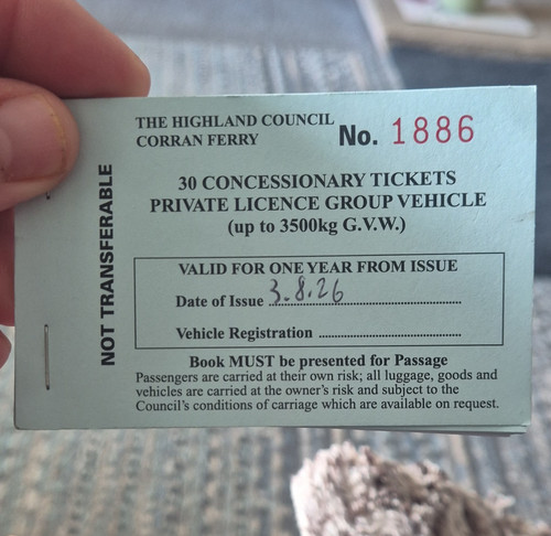 Corran ferry concessionary - ferry,