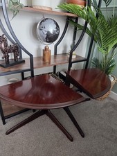 2 x Vintage Retro Mid Century G PLAN FRESCO  Corner Half Tables