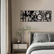 4PCS Minimalist Abstract Metal Wall Art Decor for Home Garden Office Living room