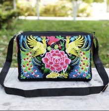 Embroidered Crossbody Bag