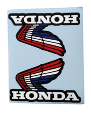 Tank Wing Decals Suitable For Honda Motorcycles Small (red/white/blue)