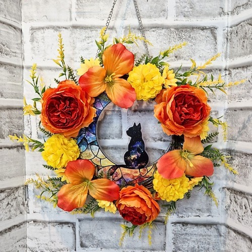 Handmade cat wreath galaxy - wreath,,