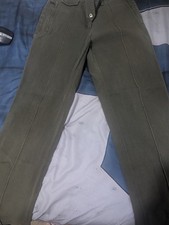 Unusual Lauren Ralph Lauren Women's Cotton Pants olive Green sz 4P UK small
