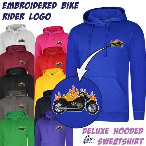 Flaming ghost rider hoodie - flaming,