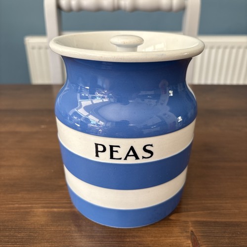 Green cornishware peas - green,