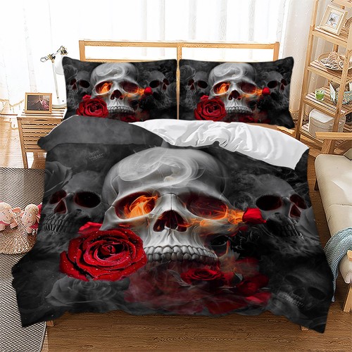 Gothic skull duvet quilt - duvet,