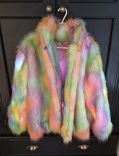Faux Fur Multi Colour Neon