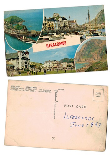 Postcard ilfracombe harbour - postcard,