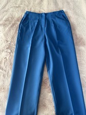 Miss Selfridge Cobalt Blue Ankle Grazer Dress Pants Size 12 Pre Owned