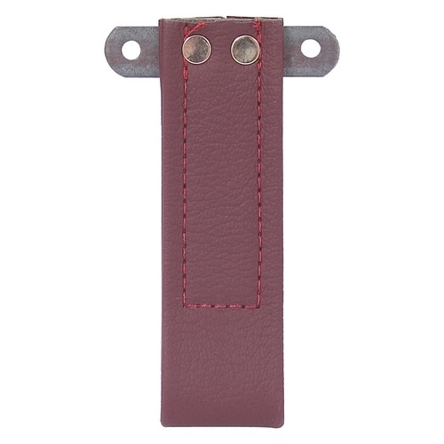 Door pull strap maroon - strap, leather