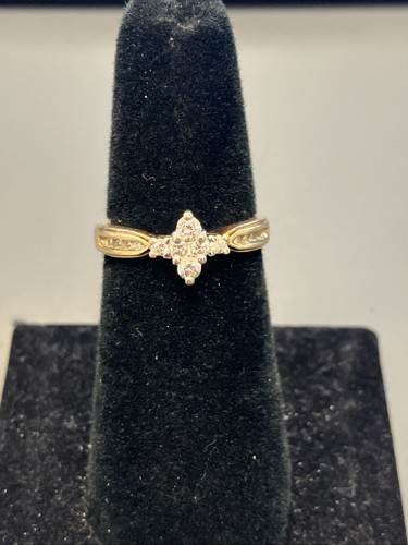 14k gold engagement - gold, ring