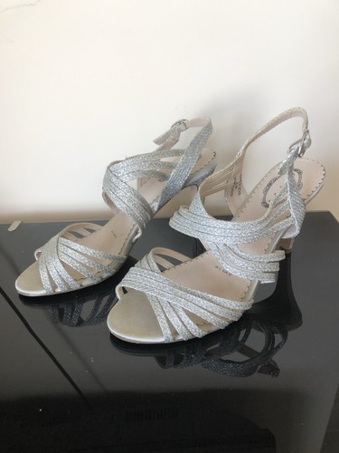 Silver sparkly 4in high - sparkly,