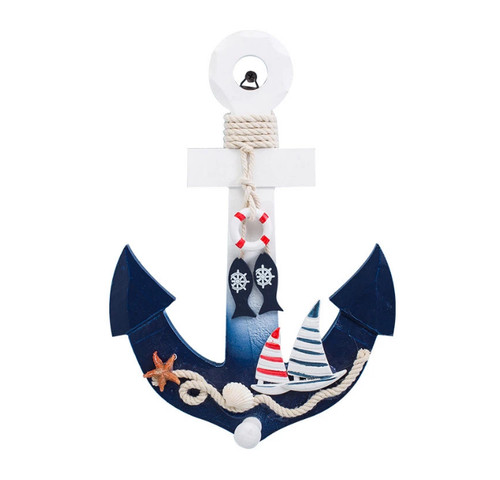 Cute wooden anchor door - wooden,