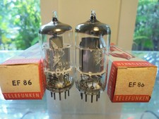 TELEFUNKEN EF86 PAIR OF NOS