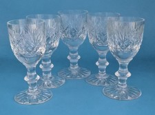 EDINBURGH CRYSTAL 'IONA' 5 x LIQUEUR GLASSES
