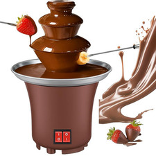 Electric Chocolate Fountain Fondue Set 3 Tiers Mini Melting Machine For Parties