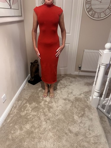 Zara red body con dress - body,