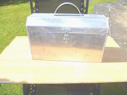 Vintage aluminium toolbox - vintage,