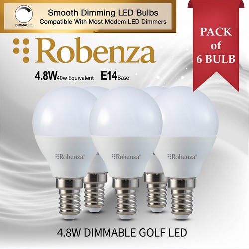 40w led dimmable e14 golf - 4.8w=40w,