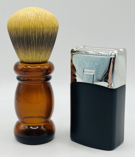 Art glass shaving brush - art,