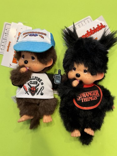 Monchichi keychain set two - set,