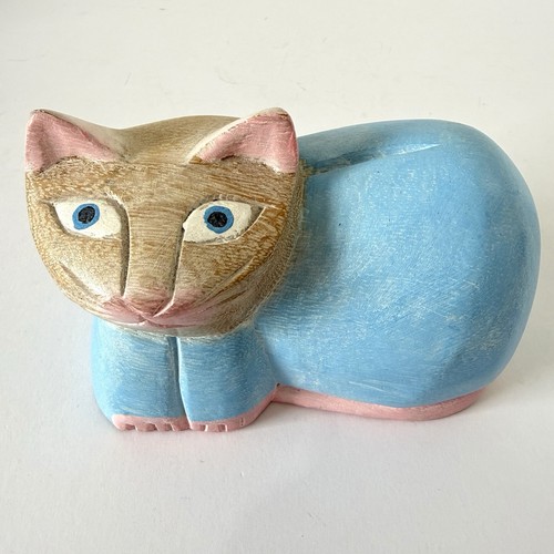 90s y2k vintage wooden - wooden, cat