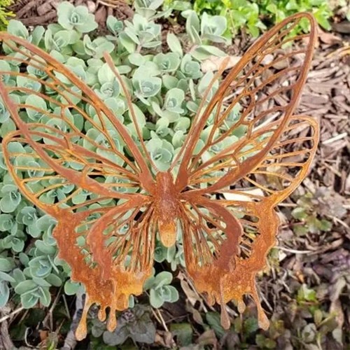Metal butterfly garden - metal,