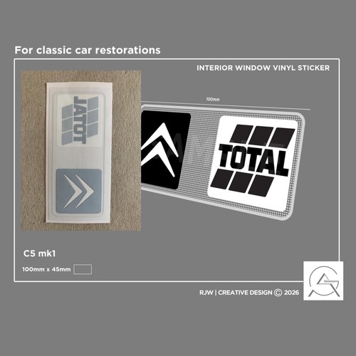 Total rear windscreen - , sticker