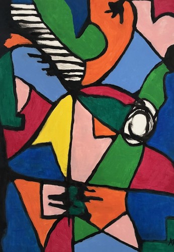Original abstract acrylic - original,
