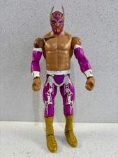 Mattel Sin Cara Masked Basic Series 42 WWE Wrestling Figure 2011 Purple Gold