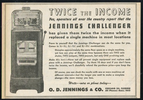 1947 jennings challenger - challenger, slot