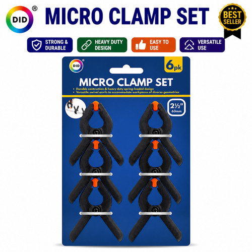 6pk micro clamp set - set, 2.5"