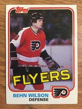 81 82 Topps BEHN WILSON Hockey