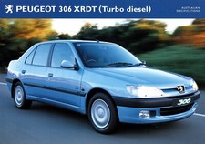 Peugeot 306 XRDT Turbo Diesel  brochure Australian 1999