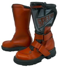 Kids Childs Childrens Motorcycle Motorbike Trophy MX Quad  Bike Boot Red - T