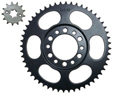 Yamaha TY125 sprocket set (1975-1982) 13t front, 52t rear, from stock