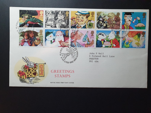 Fdc 1993 greetings - gb, rm