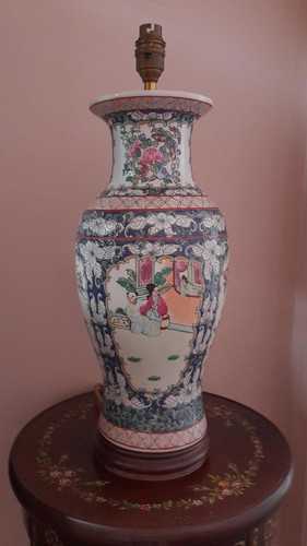 Chinese tall vase lamp base