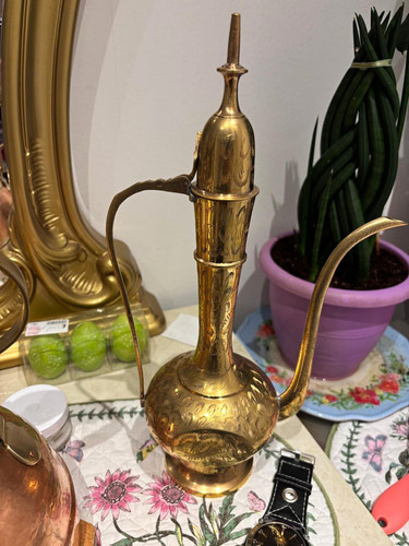 Brass ewer jug vase urn - ewer,