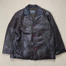 VINTAGE Leather Trench Coat