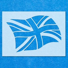 British Flag Union Jack Stencil: Mylar Airbrush Wall Art Painting Crafts , DIY