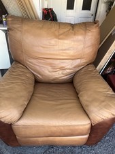  DFS Leather Armchair Recliner