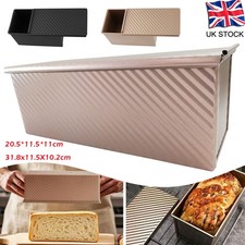 Rectangle Non-stick Toast Bread Loaf Tin Pan Box Kitchen Mold Baking Tool & Lid
