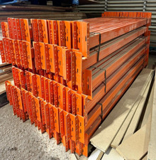 Esmena Used Warehouse Racking 2.26m Crossbeams Orange Pallet Racking Storage