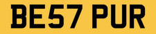 BEST PUR JAGUAR PURR PURS PRIVATE NUMBER PLATE BE57 PUR PERSONAL REGISTRATION