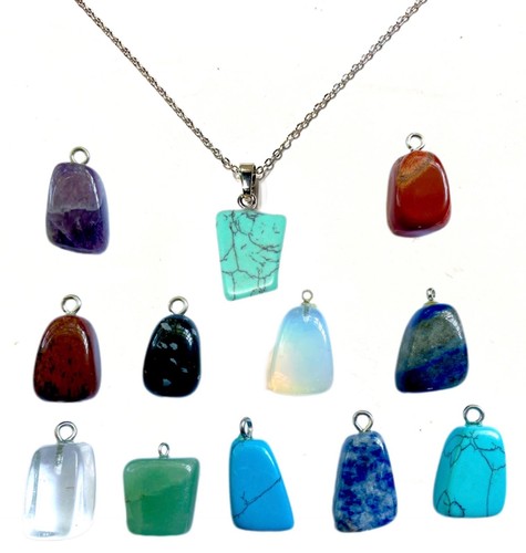 Cuboid gemstone pendant - cuboid,