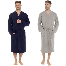 Mens waffle dressing gown - waffle,